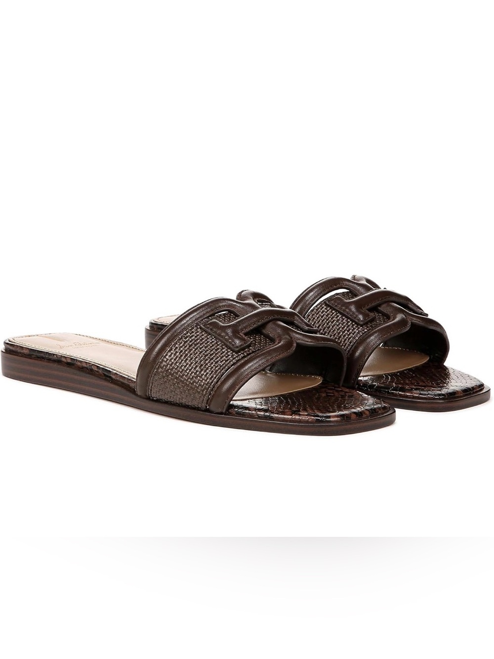 Sam Edelman Irina Flat Sandal Pinto Brown 8 Medium